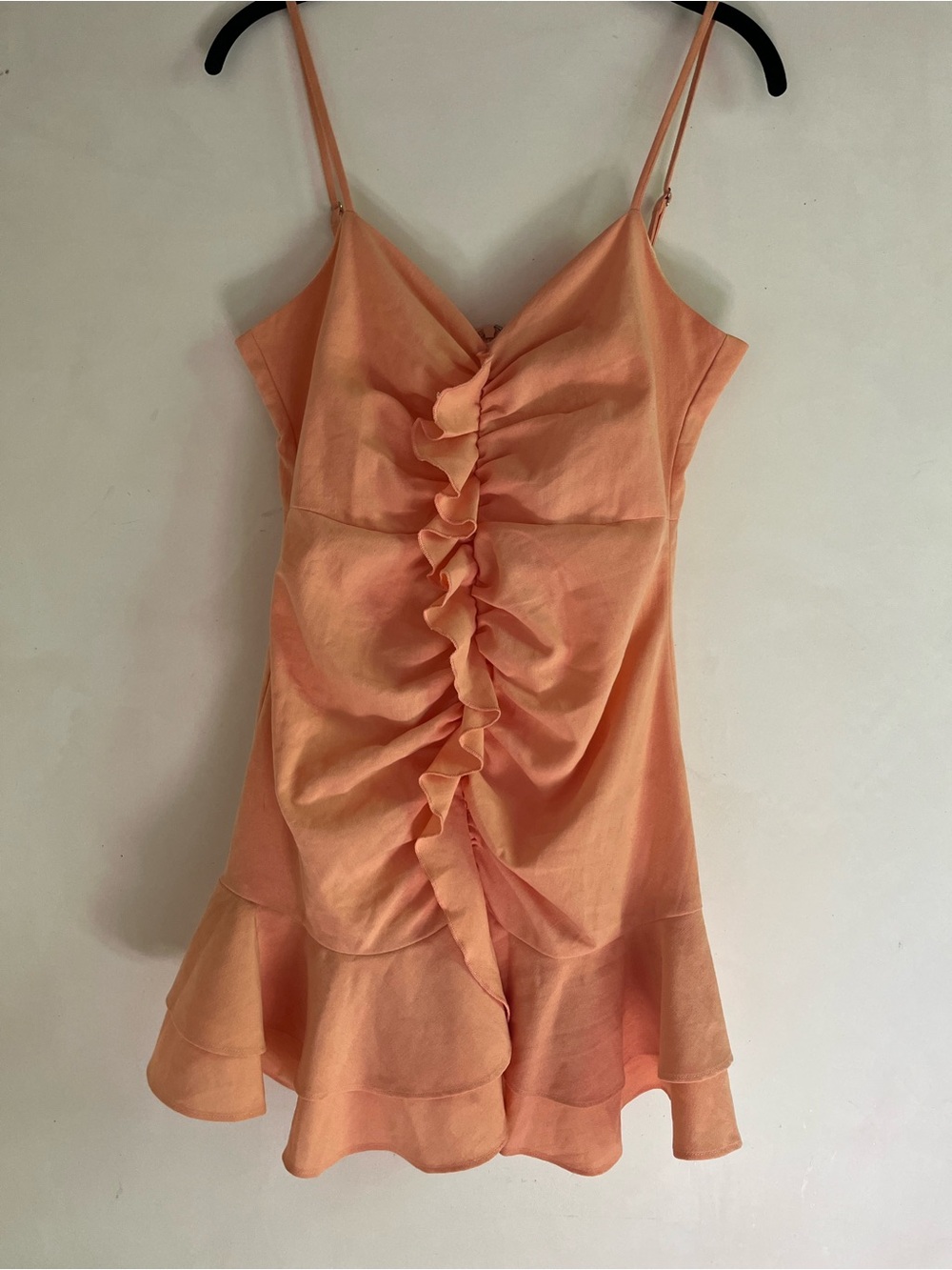 Melon Linen Mini Sundress